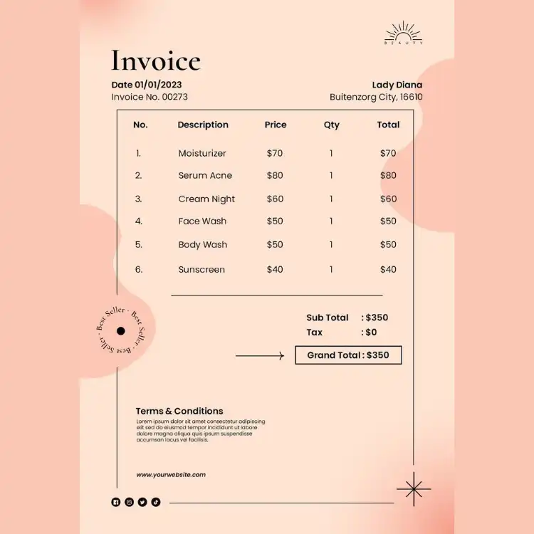Beauty product showcase for ecommerce website design