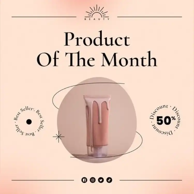 Online beauty store interface for Glow Beauty