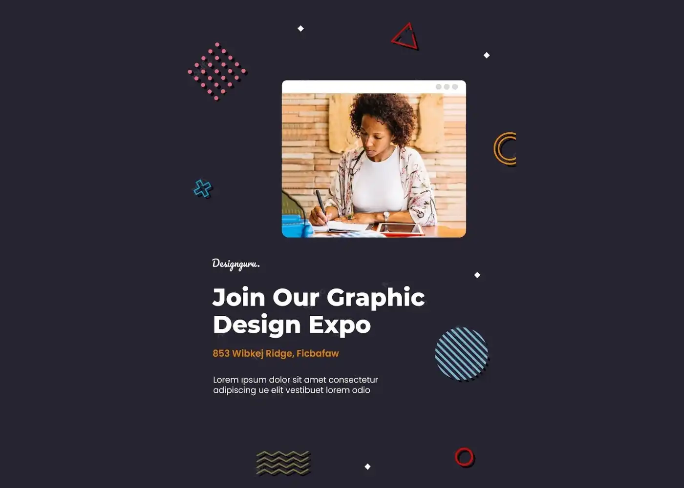 Creative designer workspace for VisionCraft Media portfolio